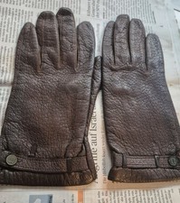 Bruno Magli Vintage Damenhandschuhe , Braun Cirka Größe 7,5 , Retro, Viskose