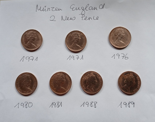 New pence england stück - pence,