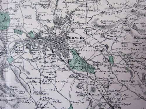 C1898 antik landkarte - antik,