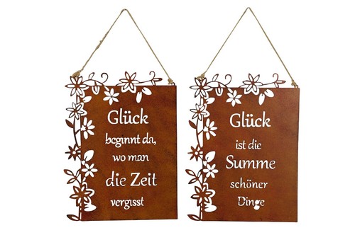 Edelrost schild garten - edelrost,