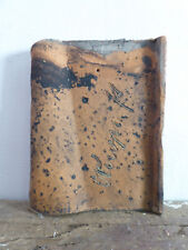 Antiker Dachziegel Krempziegel Feierabendziegel geritzt um 1880 Halberstadt