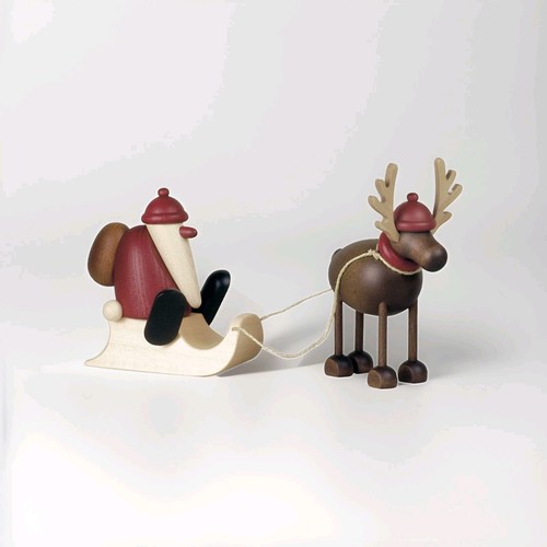 Rentier rudolf mit - rentier, schlitten