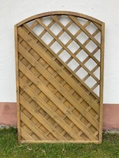 Sichtschutzelement, -zaun, Rundbogen 120x180, Kiefer, kesseldruckimprägniert