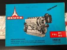 Ersatzteilliste Z 0150-66 Deutz F6L 911 - 912  Original Unbenutzt