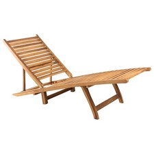 Teak Massiv Sonnenliege