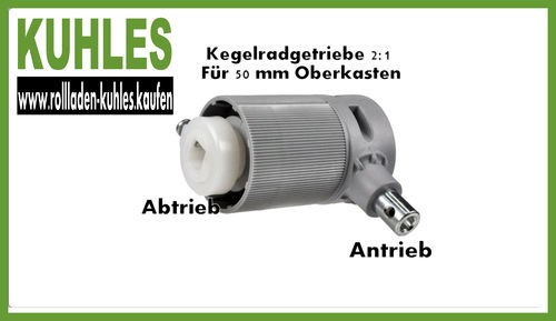 Kegelradgetriebe für - 2:1,