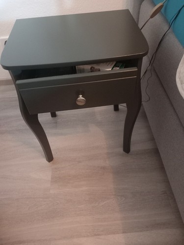 Nachttisch holz schwarz modern - nachttisch,