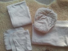 ÖKO Stoffwindel Flanell Molton groß Einlagen Disana Wickelkiste Engel KBA BIO