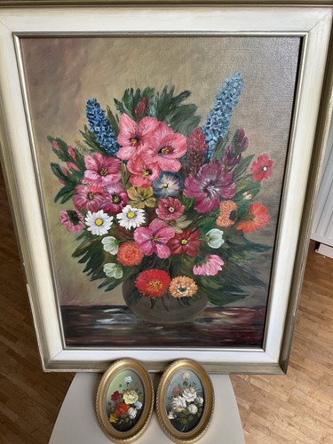Gemälde mit blumenstrauß - gemälde,