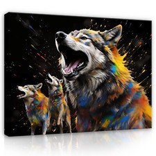 Leinwand Bilder Abstrakt Wolf