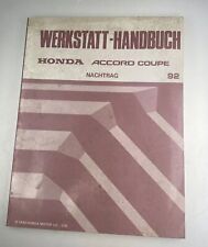 Werkstatthandbuch Reparaturanleitung  HONDA ACCORD COUPE Nachtrag REPARATUR 92