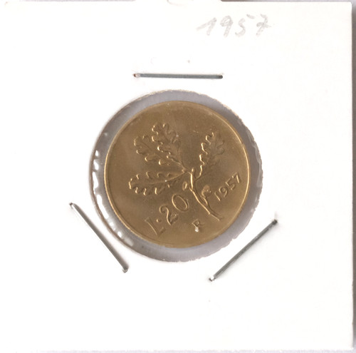 Lire italien 1957 - 20,