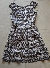 Comma Kleid Gr. 36/38 Bolero Neuw. festlich Firmung Hochzeit  Schwarz Weiss