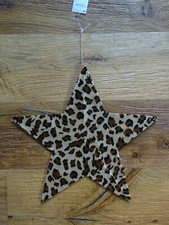 Stern Hänger Leopard Afrika Weihnachtsschmuck Dekoration Wanddeko 38 cm