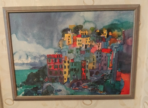 Gerahmtes wandbild gemälde - wandbild,