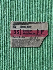 Ticket HSV - Dynamo Kiew * Europapokal der Landesmeister 82/83
