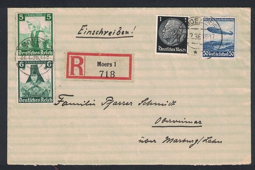 Deutsches reich 1936 brief - reich,