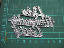 Stanzschablone "Liebe Weihnachts-Grüße",  neuwertig,