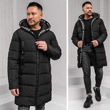 Jacke Winterjacke Steppjacke Men Basic Kapuze Lang Herren Mix BOLF Unifarben