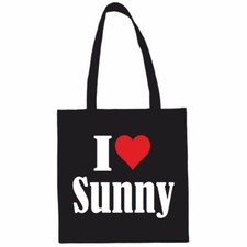Tasche Beutel Baumwolltasche I Love Sunny Schulbeuten Einkaufstasche Sporttasche