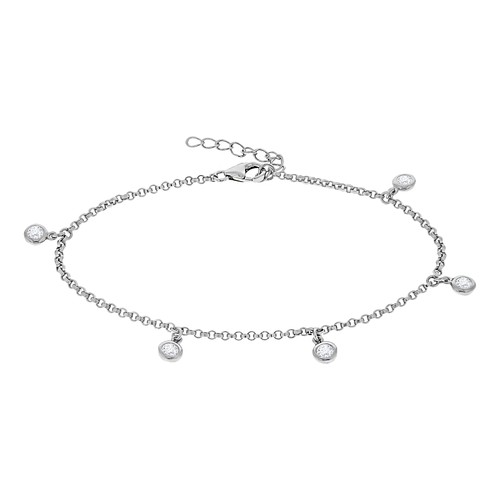 Armband 925 silber rhodiniert - 925,