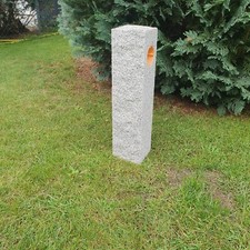 Gartensteckdose Granit Stele