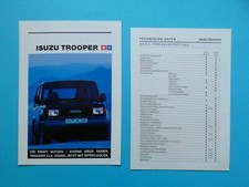 Prospekt / Katalog / Broschüre - Isuzu Trooper - 1989