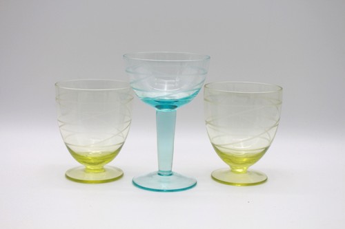 Ikea glas pralin gelb - 3, blau