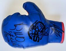 Klitschko Hill Maske 8x signiert Boxen Handschuh Unterschrift Autogramm signed