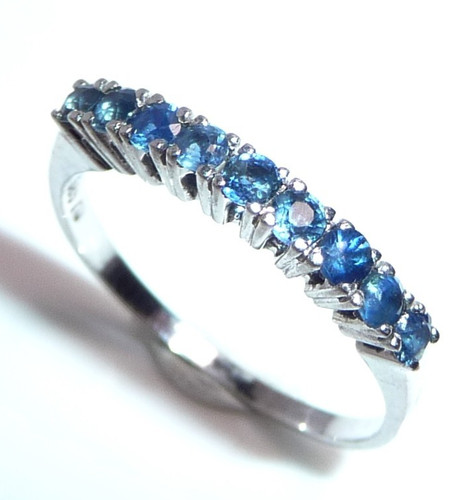 Ring 585 weißgold saphire - weißgold, 9