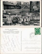 Ansichtskarte Heiligenberg bei Gensungen 4 Bild Gaststätten 1952