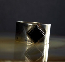 Ring Silber Sterling Onyx