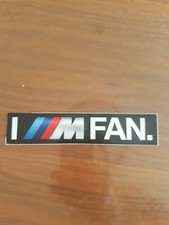 BMW M Aufkleber Sticker groß mit Aufschrift I M-Fan mit M-Logo BMW M-Power