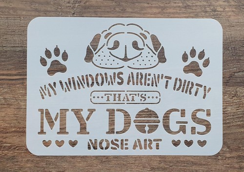 Schablone hunde motive text - motive,