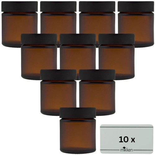 Glastiegel braun 30 ml - 10, x