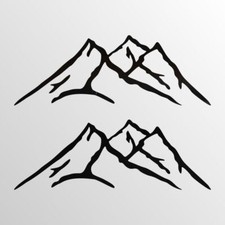 Mountain Berge Aufkleber MTB Mountainbike Fahrrad - 2 Stück - Sticker Farbwahl 2