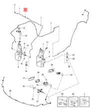 Original GM/OPEL 13260554 Waschwasserdüse vorne Links Astra J Casada Neu