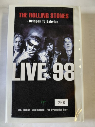 Rolling stones promo vhs video - stones,