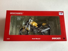 Minichamps Modell 1:12 Ducati Monster gelb 2002 OVP original neu !