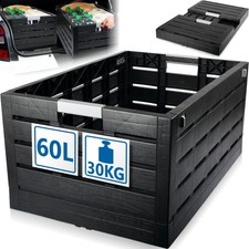 Klappbox 60L faltbar bis 30kg Faltbox Klappkiste Einkaufs Klapp Korb Kiste