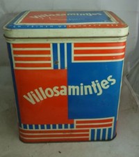 altes große Blechdose Villosa