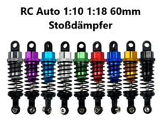 2x RC Stoßdämpfer Öldruckdämpfer Aluminium 60mm 55mm Für 1:10 Rc Auto Buggy