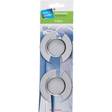 flink & sauber Abflusssiebe NEU OVP 2 Stück Edelstahl
