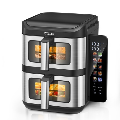 Doppel heissluftfritteuse 11l - heissluftfritteuse,