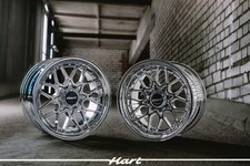 4 x 18 Inch 5x120/5x114.3 Hart HR83 Chrom Räder : Passend Für BMW, Lexus, Mazda