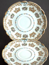 2 antike Untertassen von CH