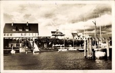 Ak Langenargen am Bodensee, Hafenansicht, Boote, Häuser, Wasser,... - 4878553