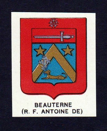 1880 beauterne wappen adel - beauterne,