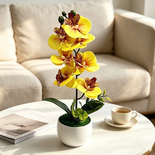 Künstliche orchidee mit - künstliche,