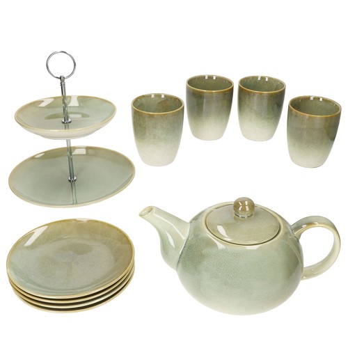 10tlg teeset scones - 10tlg, grün
